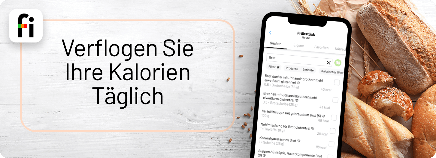 Notiere deine täglichen Kalorien