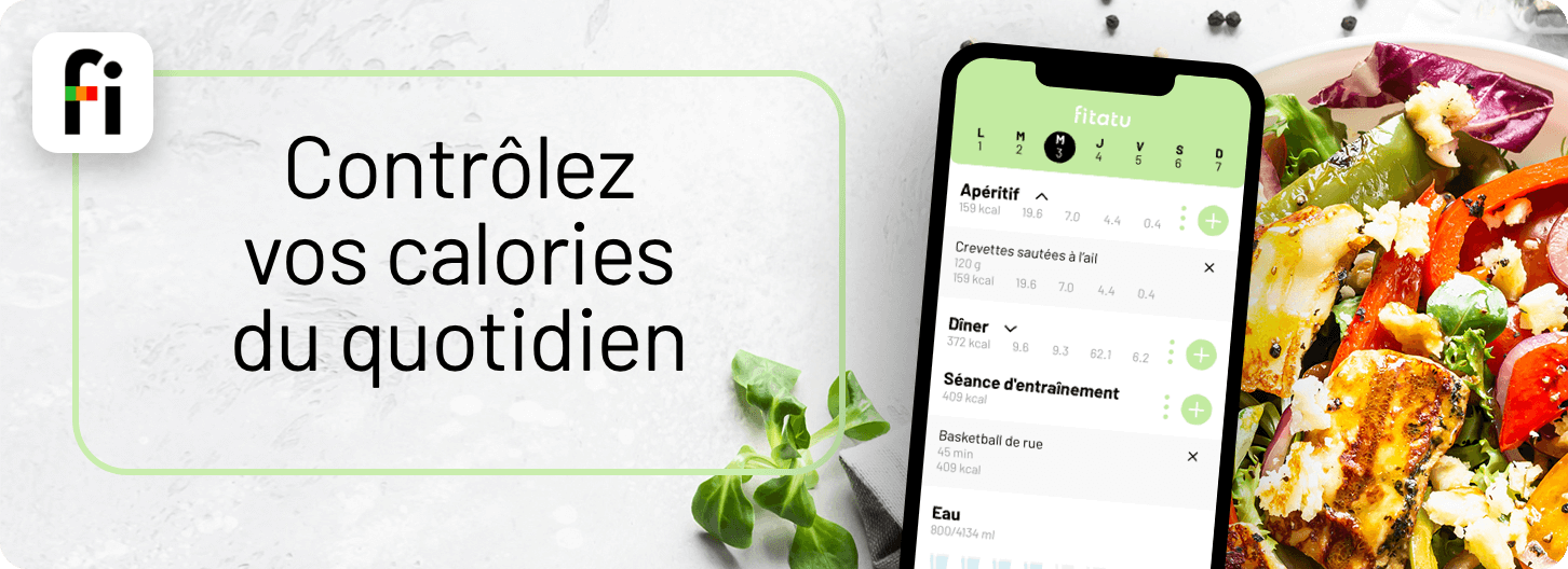 Suivez vos calories quotidiennement