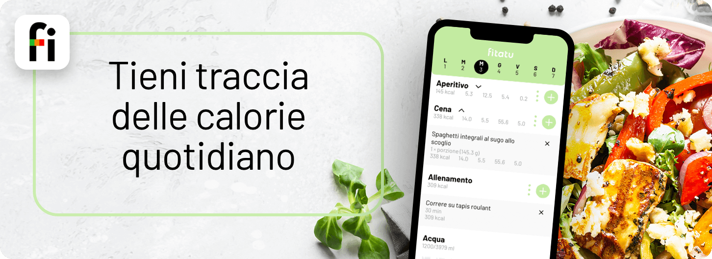 Traccia le tue calorie ogni giorno